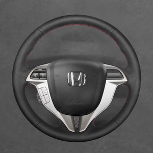 Griffowl Steering Wheel Cover for Tailored Coupe Honda Accord Coupe 8 2008-2012. For refined interior upgrades using our wrap and stitch kit.