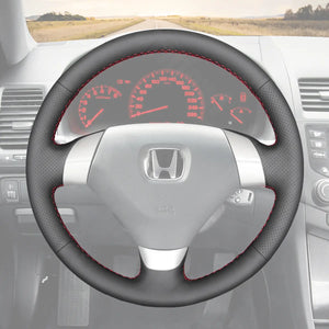 Griffowl Steering Wheel Cover for Tailored Coupe Honda Accord EX V6 2003 2004 2005 2006 2007. Elevate your interior with Griffowl's wrap and stitch kit.
