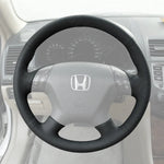 Griffowl Steering Wheel Cover for Tailored Coupe Honda Accord EX V6 2003-2007. Griffowl's interior mod with hand-sewn DIY steering wheel kit.