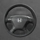 Griffowl Steering Wheel Cover for Tailored Coupe Honda Accord EX V6 2003-2007. Griffowl's interior mod with hand-sewn DIY steering wheel kit.
