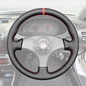 Griffowl Steering Wheel Cover for Tailored Coupe Honda Integra Type R 1994-2001. For refined interior upgrades using our wrap and stitch kit.