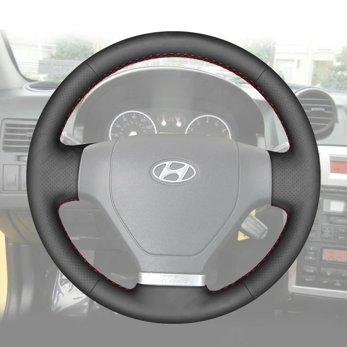 Griffowl Steering Wheel Cover for Tailored Coupe Hyundai Tiburon Coupe 2002-2007. For refined interior upgrades using our wrap and stitch kit.
