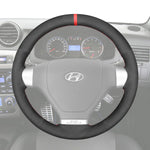 Griffowl Steering Wheel Cover for Tailored Coupe Hyundai Tiburon Coupe S-Coupe 2007-2010. Elevate your interior with Griffowl's wrap and stitch kit.
