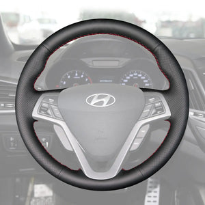 Griffowl Steering Wheel Cover for Tailored Coupe Hyundai Veloster 2012-2017. Perfect grip with our steering wheel wrap and custom interior touch.
