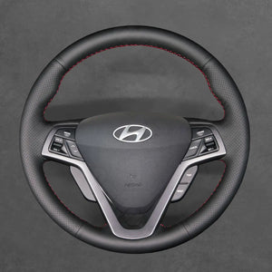 Griffowl Steering Wheel Cover for Tailored Coupe Hyundai Veloster 2012-2017. Perfect grip with our steering wheel wrap and custom interior touch.
