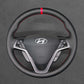 Griffowl Steering Wheel Cover for Tailored Coupe Hyundai Veloster 2012-2017. Perfect grip with our steering wheel wrap and custom interior touch.

