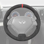 Griffowl Steering Wheel Cover for Tailored Coupe Infiniti G37 2008-2013. Perfect grip with our steering wheel wrap and custom interior touch.
