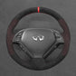 Griffowl Steering Wheel Cover for Tailored Coupe Infiniti G37 2008-2013. Perfect grip with our steering wheel wrap and custom interior touch.
