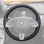 Griffowl Steering Wheel Cover for Tailored Coupe Jaguar XK X150 XKR XKR S 2011-2015. Hand-sewn kit for drivers seeking precision and comfort.