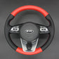 Griffowl Steering Wheel Cover for Tailored Coupe Kia Forte Proceed Pro Ceed Cee'd 3 Optima 5 SX Turbo GT GT-Line 2018-2022. Compact, hand-sewn DIY wrap for quick interior mods and grip upgrade.
