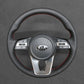 Griffowl Steering Wheel Cover for Tailored Coupe Kia Forte Proceed Pro Ceed Cee'd 3 Optima 5 SX Turbo GT GT-Line 2018-2022. Compact, hand-sewn DIY wrap for quick interior mods and grip upgrade.
