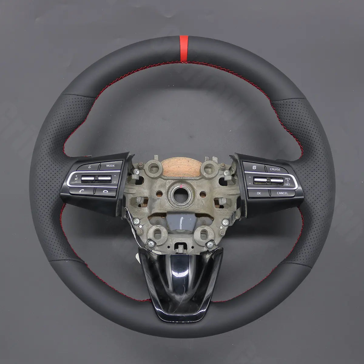 Griffowl Steering Wheel Cover for Tailored Coupe Kia Stinger 2018-2022. Perfect grip with our steering wheel wrap and custom interior touch.
