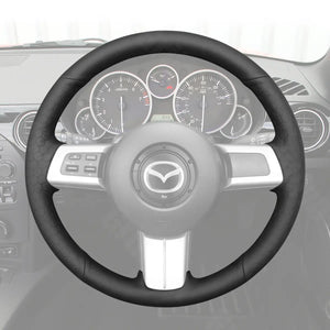 Griffowl Steering Wheel Cover for Tailored Coupe Mazda MX-5 MX 5 RX-8 RX 82006-2014. Hand-sewn kit for drivers seeking precision and comfort.