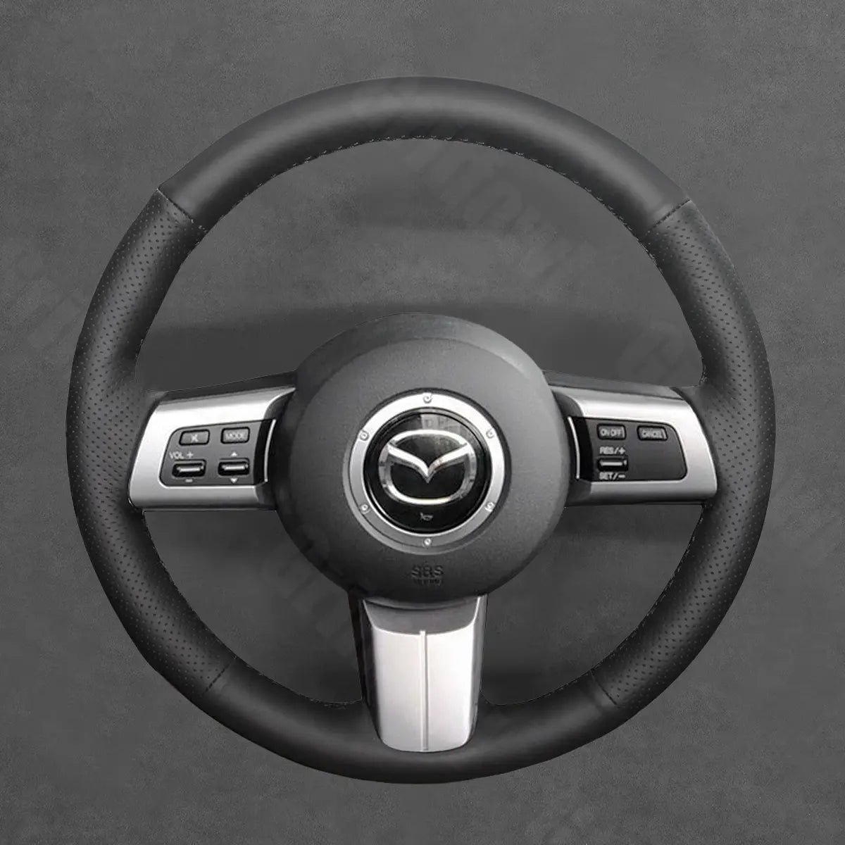 Griffowl Steering Wheel Cover for Tailored Coupe Mazda MX-5 MX 5 RX-8 RX 82006-2014. Hand-sewn kit for drivers seeking precision and comfort.