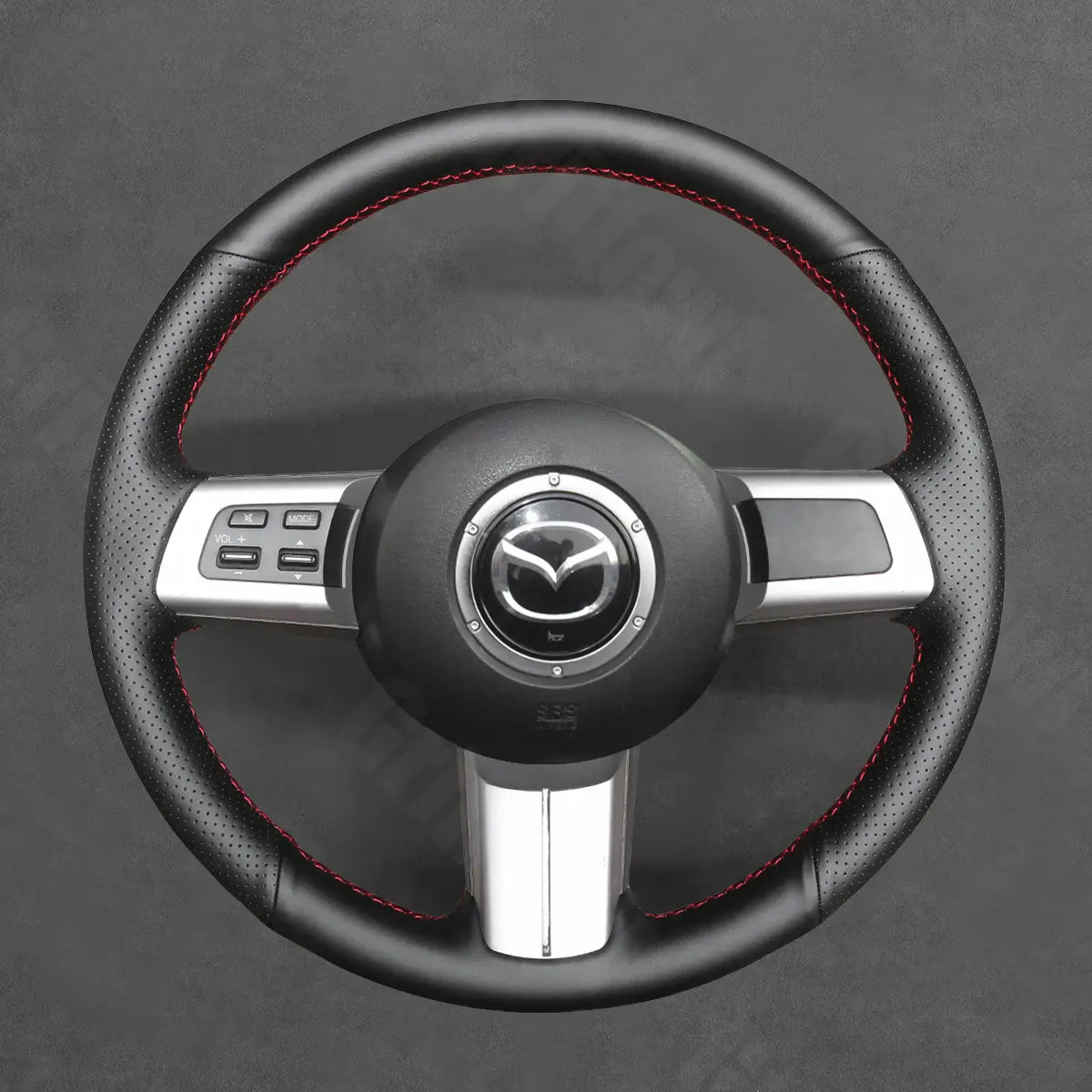 Griffowl Steering Wheel Cover for Tailored Coupe Mazda MX-5 MX 5 RX-8 RX 82006-2014. Hand-sewn kit for drivers seeking precision and comfort.
