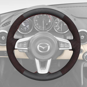 Griffowl Steering Wheel Cover for Tailored Coupe Mazda MX-5 MX 52016-2023. Perfect grip with our steering wheel wrap and custom interior touch.