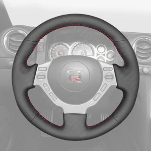 Griffowl Steering Wheel Cover for Tailored Coupe Nissan GTR GT-R Nismo 2008-2016. For refined interior upgrades using our wrap and stitch kit.
