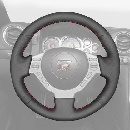 Griffowl Steering Wheel Cover for Tailored Coupe Nissan GTR GT-R Nismo 2008-2016. For refined interior upgrades using our wrap and stitch kit.
