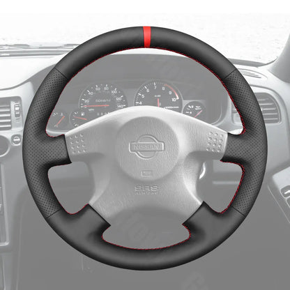 Griffowl Steering Wheel Cover for Tailored Coupe Nissan Skyline ECR33 R33 GTR 1995-1998. Elevate your interior with Griffowl's wrap and stitch kit.
