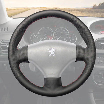 Griffowl Steering Wheel Cover for Tailored Coupe Peugeot 206 CC 2001-2007. Perfect grip with our steering wheel wrap and custom interior touch.