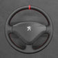 Griffowl Steering Wheel Cover for Tailored Coupe Peugeot 207 CC 2007-2012. Perfect grip with our steering wheel wrap and custom interior touch.