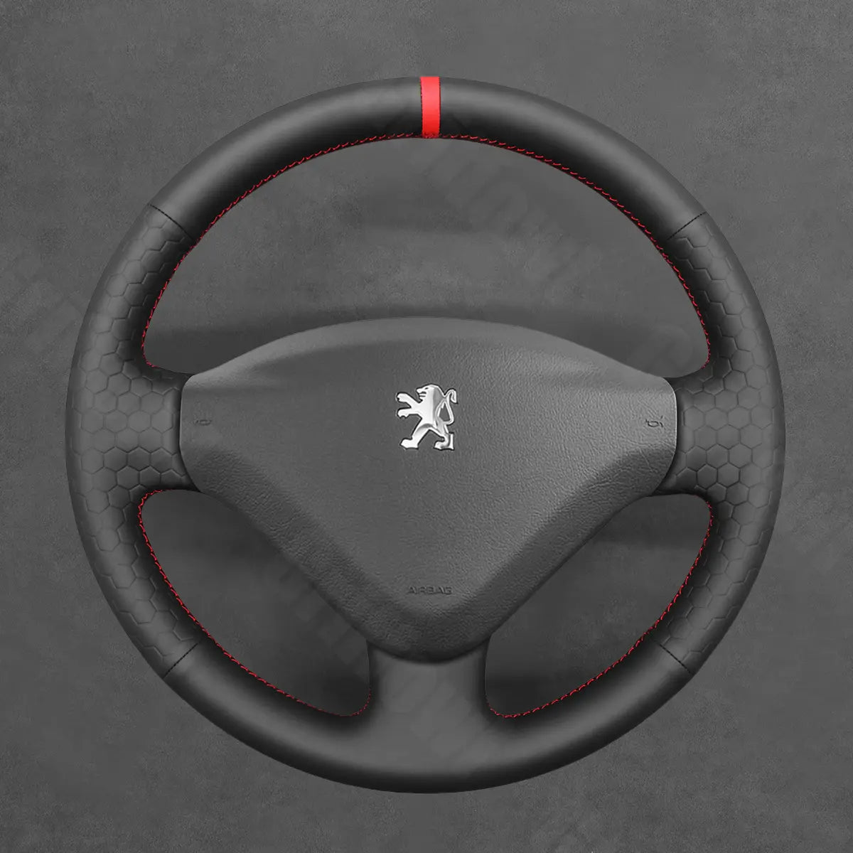 Griffowl Steering Wheel Cover for Tailored Coupe Peugeot 207 CC 2007-2012. Perfect grip with our steering wheel wrap and custom interior touch.