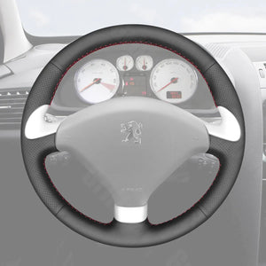 Griffowl Steering Wheel Cover for Tailored Coupe Peugeot 307 CC 407 SW 2004-2008. For refined interior upgrades using our wrap and stitch kit.