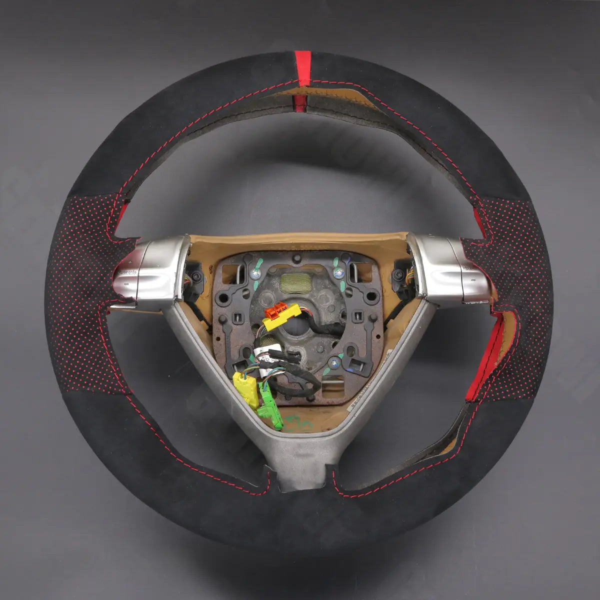 Griffowl Steering Wheel Cover for Tailored Coupe Porsche 911 997 Boxster Cayman 987 2005-2009. Elevate your interior with Griffowl's wrap and stitch kit.