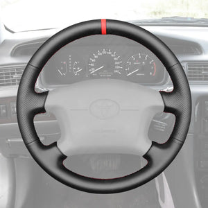 Griffowl Steering Wheel Cover for Toyota Camry Solara Sienna Corolla 4Runner 1999-2001. For refined interior upgrades using our wrap and stitch kit.