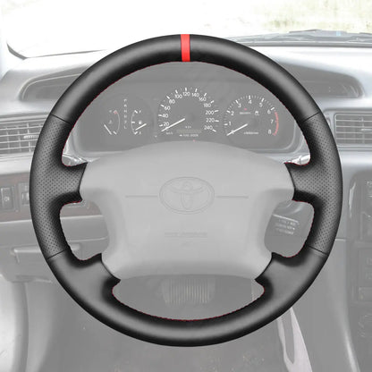 Griffowl Steering Wheel Cover for Toyota Camry Solara Sienna Corolla 4Runner 1999-2001. For refined interior upgrades using our wrap and stitch kit.