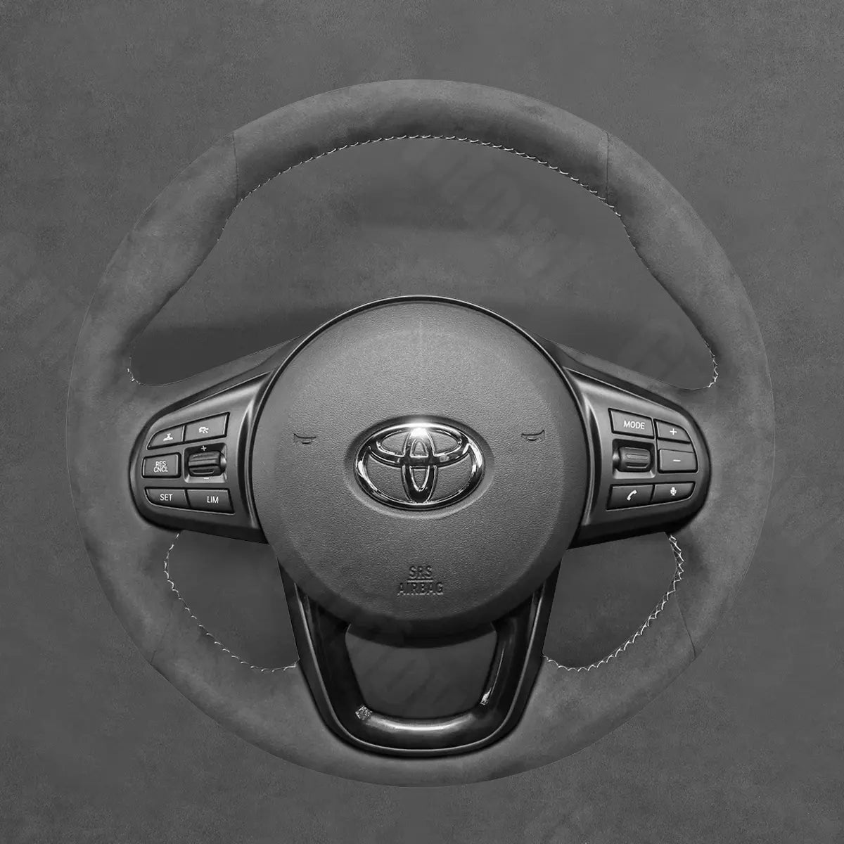 Griffowl Steering Wheel Cover for Tailored Coupe Toyota GR Supra 2019-2024. Perfect grip with our steering wheel wrap and custom interior touch.