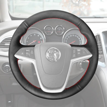 Griffowl Steering Wheel Cover for Tailored Coupe Vauxhall Cascada 2015-2017. Perfect grip with our steering wheel wrap and custom interior touch.

