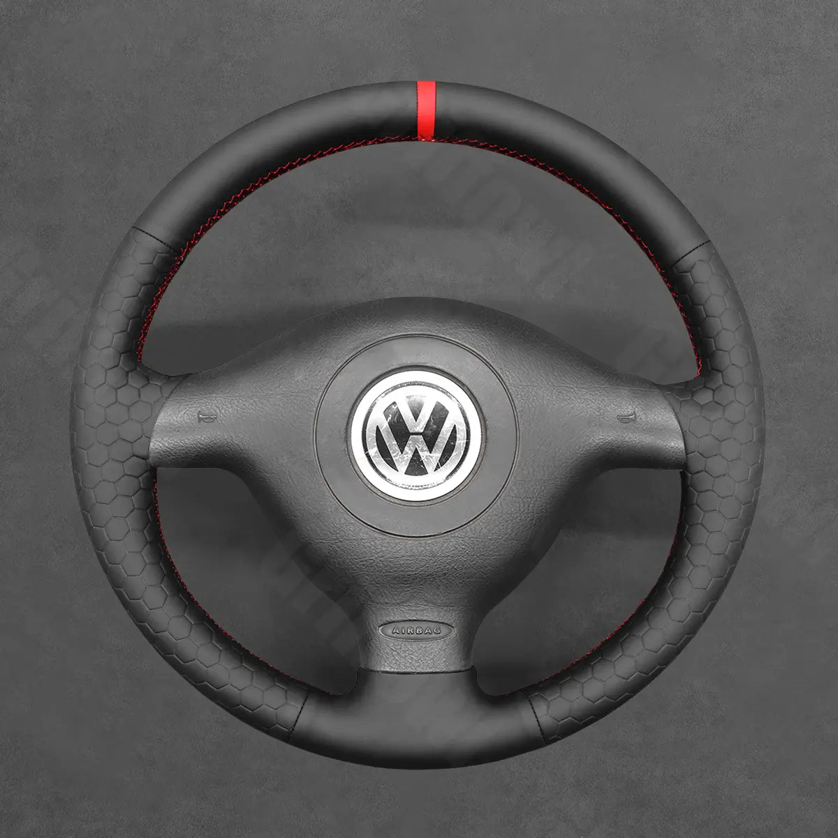 Griffowl Steering Wheel Cover for Tailored Coupe Volkswagen VW Cabrio Golf Mk4 Cabriolet 1998-2002. Hand-sewn DIY kit blends grip, function, and style inside.

