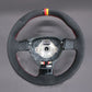 Griffowl Steering Wheel Cover for Tailored Coupe Volkswagen VW EOS 2007-2009. Griffowl's interior mod with hand-sewn DIY steering wheel kit.
