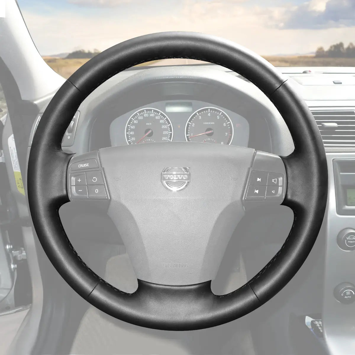 Griffowl Steering Wheel Cover for Tailored Coupe Volvo C70 C30 2006-2013. Perfect grip with our steering wheel wrap and custom interior touch.
