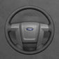 Griffowl Steering Wheel Cover for Upgrade Ford F-150 F150 2009-2014. DIY kit includes hand-sewn wrap for luxury interior mods.