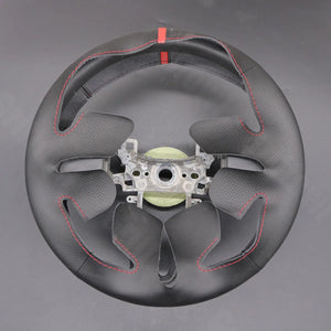 Griffowl Steering Wheel Cover for Upgrade Honda Fit Vezel 2014-2017. DIY kit includes hand-sewn wrap for luxury interior mods.
