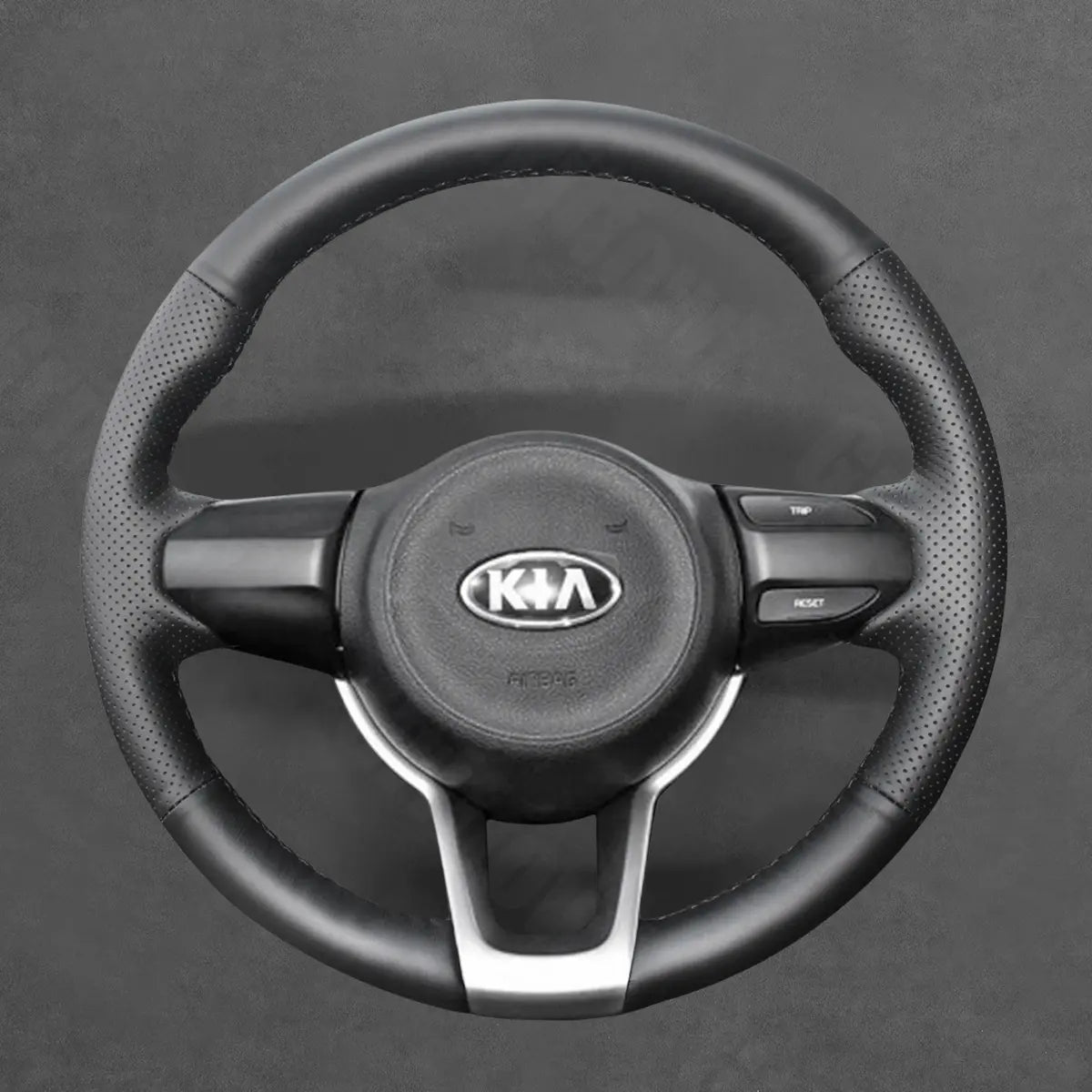 Griffowl Steering Wheel Cover for Upgrade Kia Rio 4 Picanto 3 Stonic 2017-2022. For refined interior upgrades using our wrap and stitch kit.
