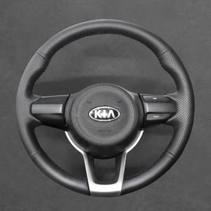Griffowl Steering Wheel Cover for Upgrade Kia Rio 4 Picanto 3 Stonic 2017-2022. For refined interior upgrades using our wrap and stitch kit.
