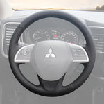 Griffowl Steering Wheel Cover for Upgrade Mitsubishi Outlander Outlander Sport Eclipse Cross Mirage Mirage G4 ASX L200 Space Star Triton 2012-2024. Compact, hand-sewn DIY wrap for quick interior mods and grip upgrade.

