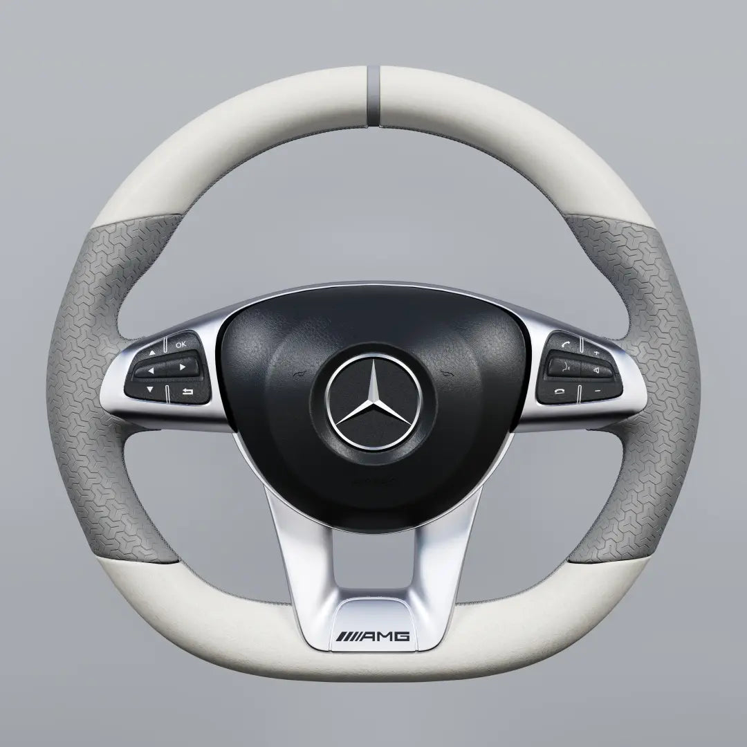 Leather steering wheel cover for Mercedes-Benz