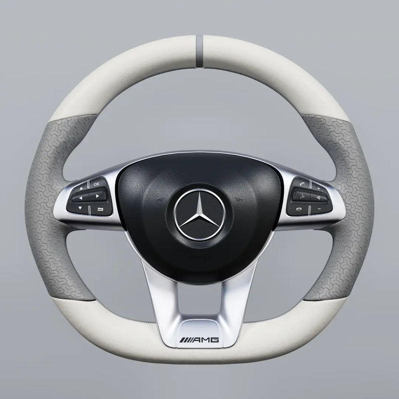 Leather steering wheel cover for Mercedes-Benz